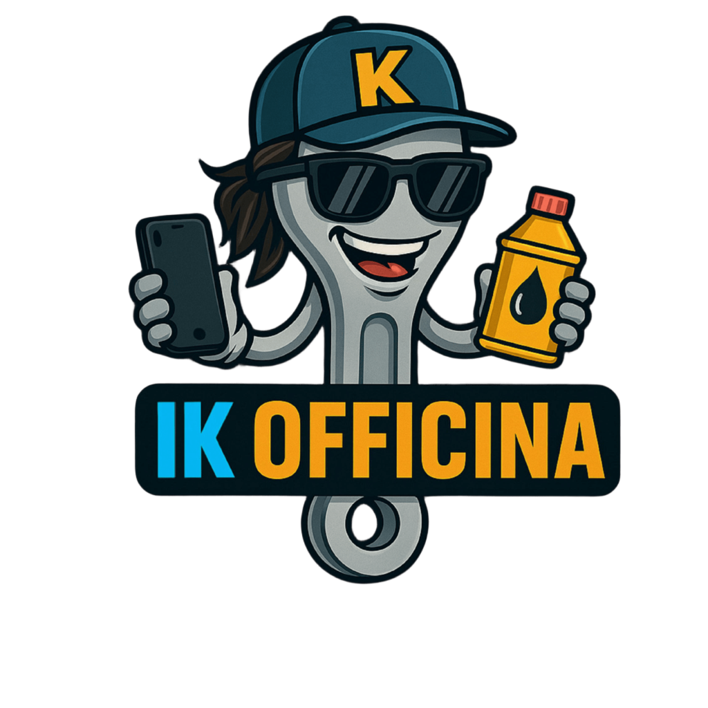 Mascote IK Officina - chave inglesa tecnológica